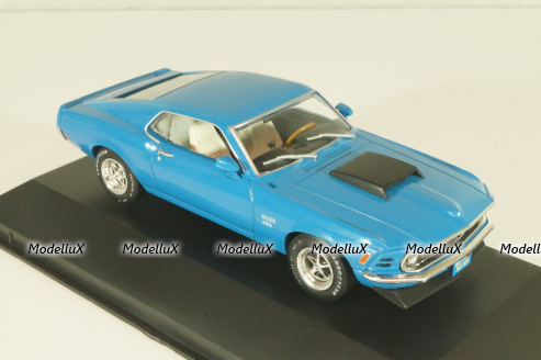 Ford Mustang Boss 429 1970, blue, DAM020, American cars, Altaya 1:43