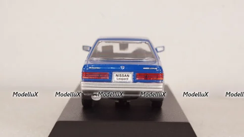 Nissan Leopard F31 1986, blue/silver, 420179, Norev 1:43