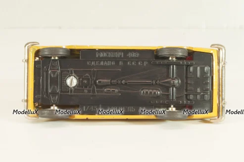 Москвич-408 А1, охра, капот 3 зажима (ранний), Тантал/Радон 1:43
