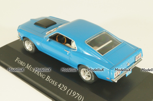 Ford Mustang Boss 429 1970, blue, DAM020, American cars, Altaya 1:43