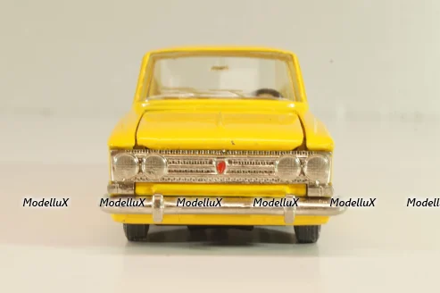 Москвич-408 А1, желтый, капот 2 зажима, Тантал/Радон 1:43
