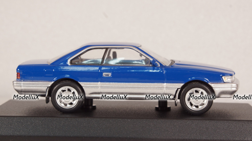 Nissan Leopard F31 1986, blue/silver, 420179, Norev 1:43