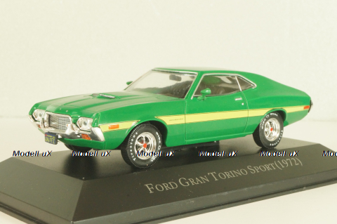 Ford Gran Torino Sport 1972, green, DAM007, American cars, Altaya 1:43
