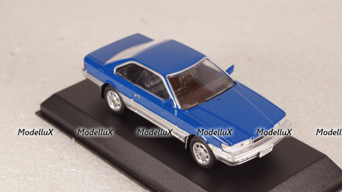 Nissan Leopard F31 1986, blue/silver, 420179, Norev 1:43