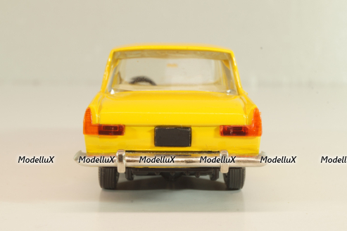 Москвич-408 А1, желтый, капот 2 зажима, Тантал/Радон 1:43