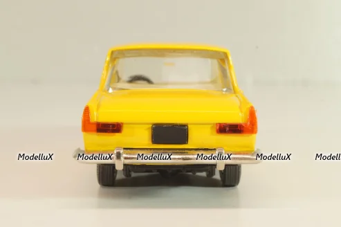 Москвич-408 А1, желтый, капот 2 зажима, Тантал/Радон 1:43