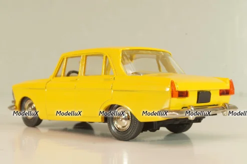 Москвич-408 А1, желтый, капот 2 зажима, Тантал/Радон 1:43