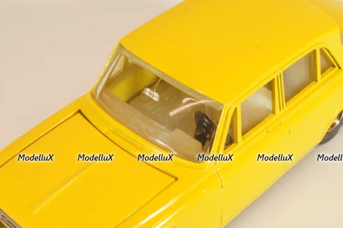 Москвич-408 А1, желтый, капот 2 зажима, Тантал/Радон 1:43