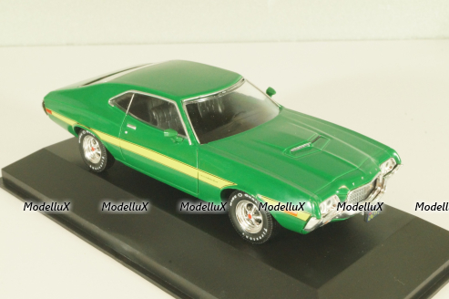 Ford Gran Torino Sport 1972, green, DAM007, American cars, Altaya 1:43