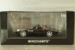 BMW Z8 Cabriolet (open) 1999, black, 431028730, Minichamps 1:43 Уценка!