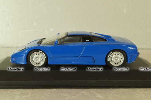 Bugatti EB 110 1991, blue, 430102110, Minichamps 1:43