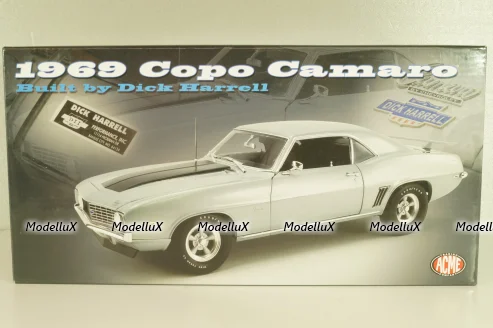 Chevrolet Copo Camaro (built by Dick Harrell) 1969, L.e 228 pcs, silver, A1805725B, ACME 1:18