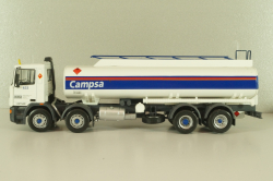 Pegaso Troner 1437, fuel tanker "Campsa" 1991, white with blue line, Camiones Espanoles, №1, Salvat 1:43