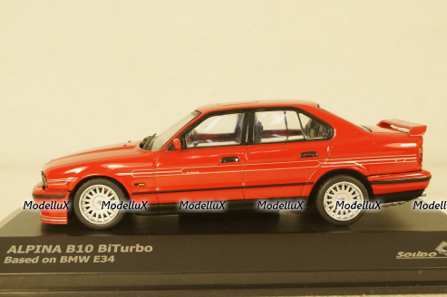 BMW 5-series Alpina B10 BiTurbo (E34),Red ,1994, SL4310402, Solido 1:43