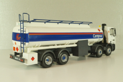 Pegaso Troner 1437, fuel tanker "Campsa" 1991, white with blue line, Camiones Espanoles, №1, Salvat 1:43