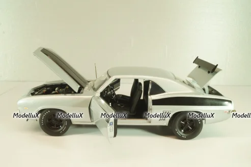 Chevrolet Copo Camaro (built by Dick Harrell) 1969, L.e 228 pcs, silver, A1805725B, ACME 1:18
