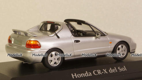 Honda CR-X del Sol 1992, silver, 940191931, Maxichamps 1:43
