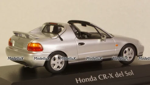 Honda CR-X del Sol 1992, silver, 940191931, Maxichamps 1:43