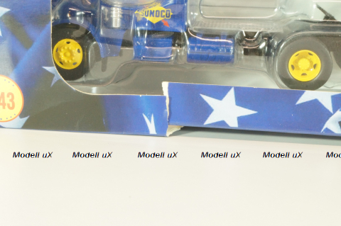 Peterbilt 281 truck with Semitrailer "SUNOCO" 1962, blue, American trucks, Spain, #91, Altaya 1:43