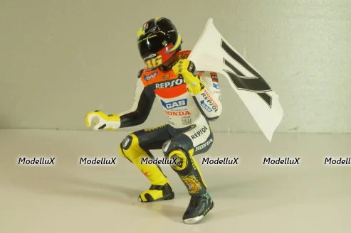 Valentino Rossi, figurine Winner MotoGP Phillip Island, World Champion 2003, 312030196, Minichamps 1:12