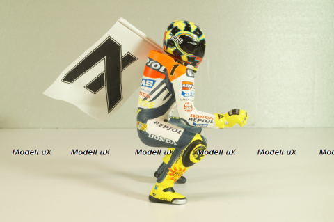 Valentino Rossi, figurine Winner MotoGP Phillip Island, World Champion 2003, 312030196, Minichamps 1:12