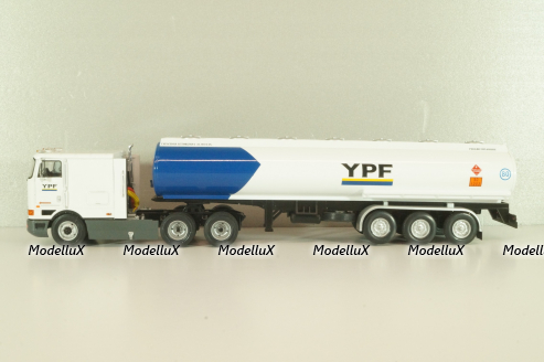 International Eagle Cabover, truck with Semitrailer YPF 1997, white/blue, American trucks, Spain, #87, Altaya 1:43