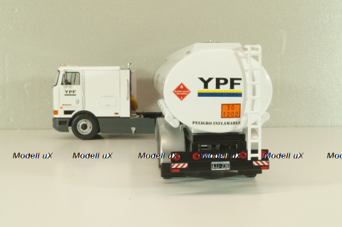 International Eagle Cabover, truck with Semitrailer YPF 1997, white/blue, American trucks, Spain, #87, Altaya 1:43