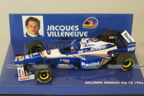 Williams Renault FW 18, J.Villeneuve 1996, 430960006, Minichamps 1:43