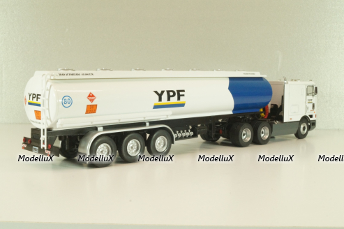 International Eagle Cabover, truck with Semitrailer YPF 1997, white/blue, American trucks, Spain, #87, Altaya 1:43