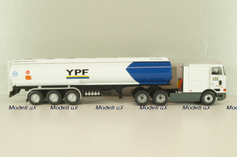 International Eagle Cabover, truck with Semitrailer YPF 1997, white/blue, American trucks, Spain, #87, Altaya 1:43