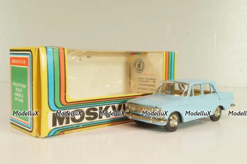 Москвич-408 А1, голубой,Тантал/Радон 1:43