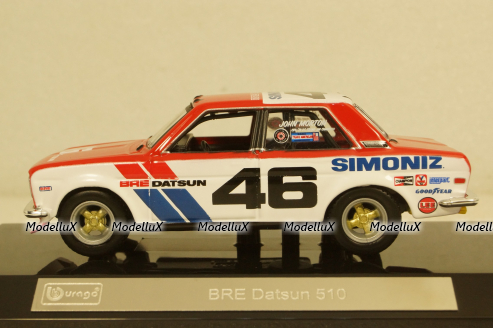 Datsun 510 Bre #46 Racing 1972 , BU38301, Burago 1:43