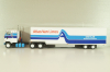 Ford CL 9000 truck with Semitrailer "Atlas Van Linas" 1983, white with blue lines, American trucks, Spain, #89, Altaya 1:43
