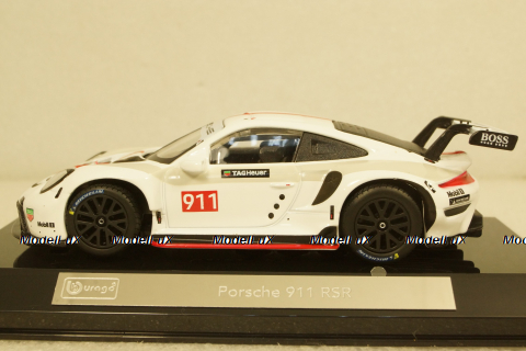 Porsche 911 (991) RSR #911 Coupe 2020, BU38302, Burago 1:43