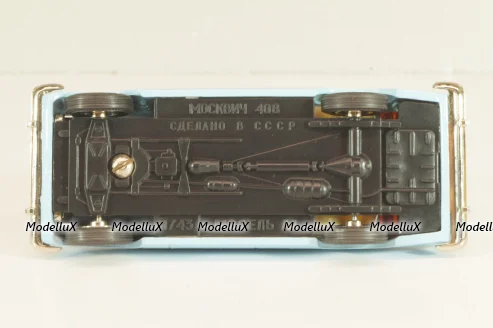 Москвич-408 А1, голубой,Тантал/Радон 1:43