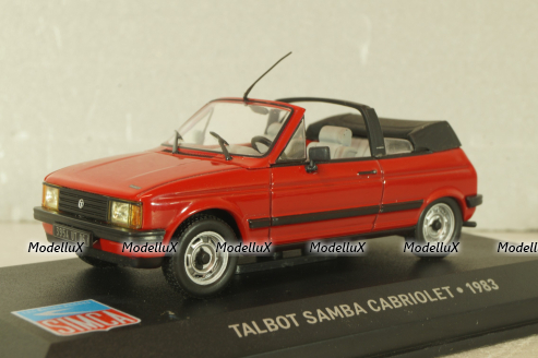 Talbot Samba Cabriolet 1983, red, Altaya 1:43 Уценка!