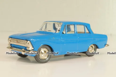 Москвич-408 А1, синий, капот 2 зажима, Тантал/Радон 1:43