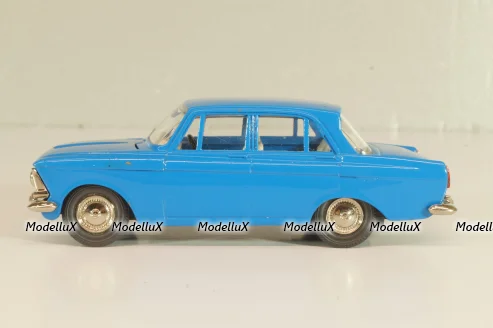 Москвич-408 А1, синий, капот 2 зажима, Тантал/Радон 1:43