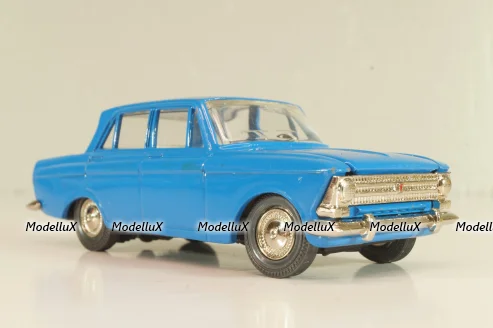 Москвич-408 А1, синий, капот 2 зажима, Тантал/Радон 1:43