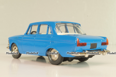 Москвич-408 А1, синий, капот 2 зажима, Тантал/Радон 1:43