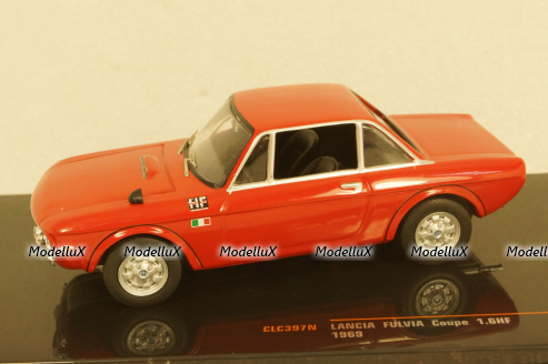 Lancia Fulvia  Coupe 1.6 HF 1969 red, CLC397N, IXO 1:43