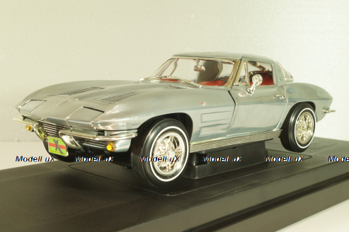 Chevrolet Corvette Stingrey Coupe, John Force 1963, chrome, 32874, ERTL 1:18