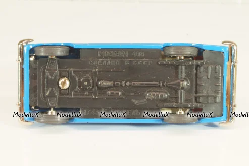 Москвич-408 А1, синий, капот 2 зажима, Тантал/Радон 1:43