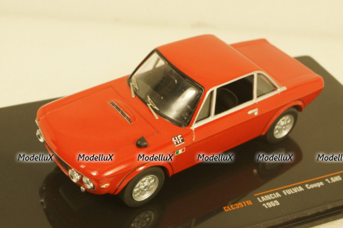 Lancia Fulvia  Coupe 1.6 HF 1969 red, CLC397N, IXO 1:43