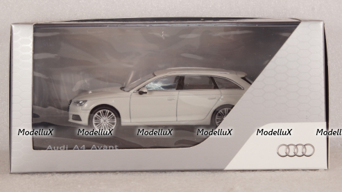 Audi A4 Avant 2015 white, 5011504213,  Spark 1:43