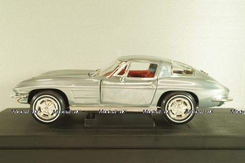 Chevrolet Corvette Stingrey Coupe, John Force 1963, chrome, 32874, ERTL 1:18