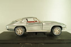 Chevrolet Corvette Stingrey Coupe, John Force 1963, chrome, 32874, ERTL 1:18