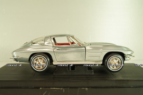 Chevrolet Corvette Stingrey Coupe, John Force 1963, chrome, 32874, ERTL 1:18