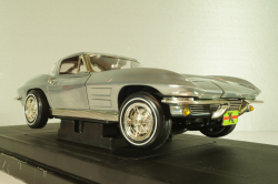 Chevrolet Corvette Stingrey Coupe, John Force 1963, chrome, 32874, ERTL 1:18