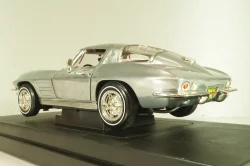 Chevrolet Corvette Stingrey Coupe, John Force 1963, chrome, 32874, ERTL 1:18